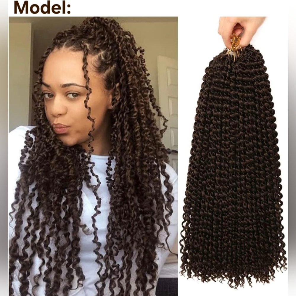 FreeTress Braid Crochet Hair Water Wave 22" In Color TT30 - 3 Pack